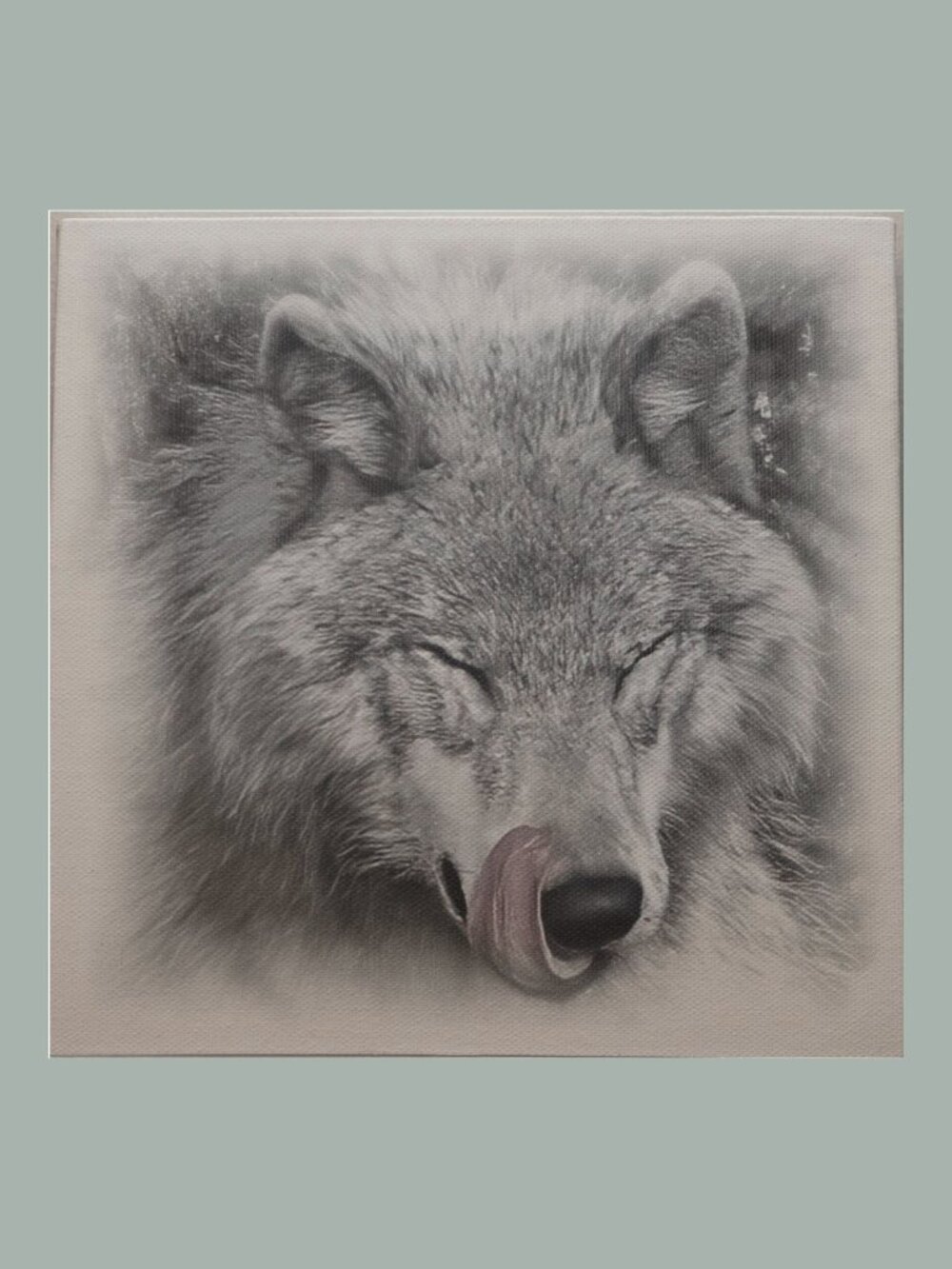 CANVAS photo 8"x8" printed on canvas "Yum" is the title